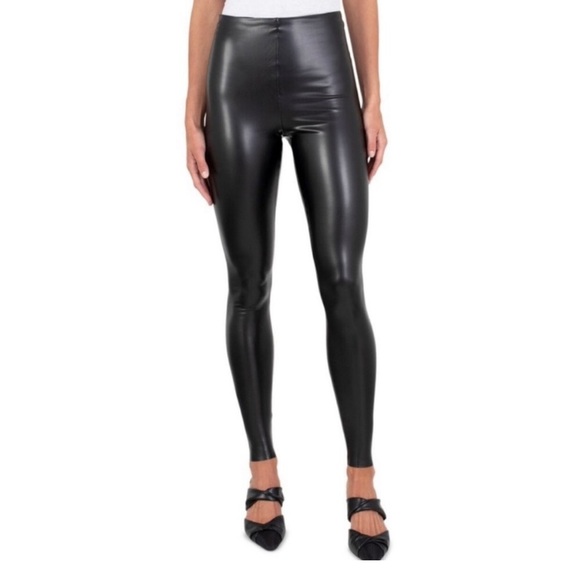 NWT Joie Black Faux Leather Legging, Contemporary fit, Sz. Medium. - Picture 2 of 8